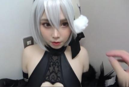 真實害羞女Coser的本性出人意料的反差