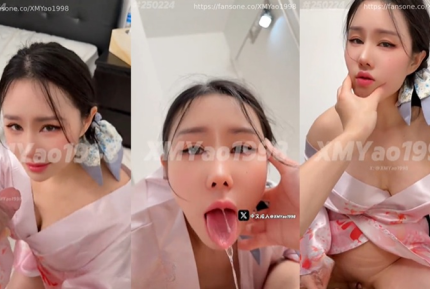 穿和服的老婆等待著老公下班 汐夢瑤