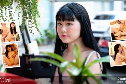 放蕩的串流女主播喬安在鏡頭前和粉絲淫亂